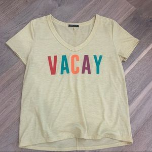 Vacay Yellow Graphic Tee